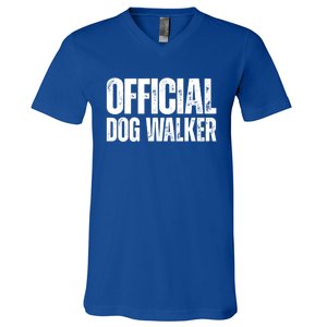 Joke Pet Owner Humor Dog Walker Dog Lovers Cool Gift V-Neck T-Shirt