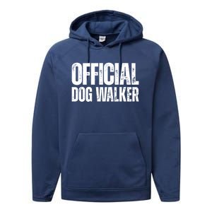 Joke Pet Owner Humor Dog Walker Dog Lovers Cool Gift Performance Fleece Hoodie