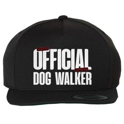 Joke Pet Owner Humor Dog Walker Training Dog Lovers Gift Wool Snapback Cap