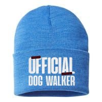 Joke Pet Owner Humor Dog Walker Training Dog Lovers Gift Sustainable Knit Beanie