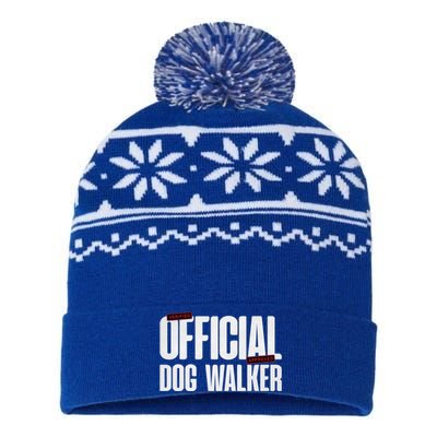 Joke Pet Owner Humor Dog Walker Training Dog Lovers Gift USA-Made Snowflake Beanie