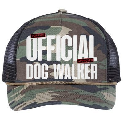 Joke Pet Owner Humor Dog Walker Training Dog Lovers Gift Retro Rope Trucker Hat Cap