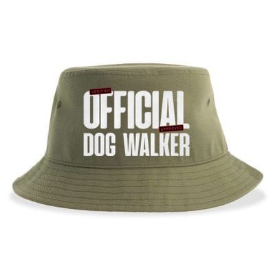 Joke Pet Owner Humor Dog Walker Training Dog Lovers Gift Sustainable Bucket Hat