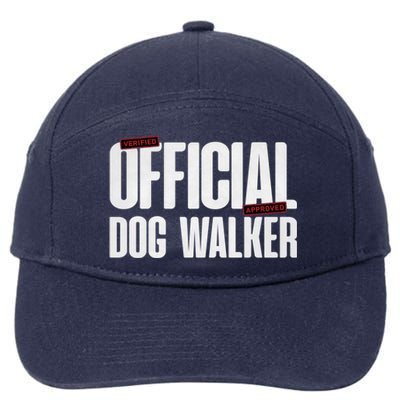 Joke Pet Owner Humor Dog Walker Training Dog Lovers Gift 7-Panel Snapback Hat