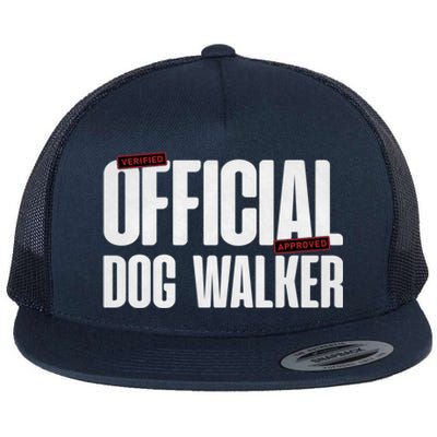 Joke Pet Owner Humor Dog Walker Training Dog Lovers Gift Flat Bill Trucker Hat