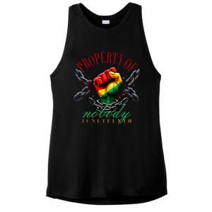 Juneteenth Property Of Nobody Ladies PosiCharge Tri-Blend Wicking Tank