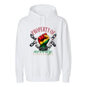 Juneteenth Property Of Nobody Garment-Dyed Fleece Hoodie