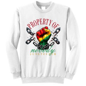 Juneteenth Property Of Nobody Sweatshirt