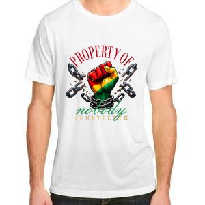 Juneteenth Property Of Nobody Adult ChromaSoft Performance T-Shirt