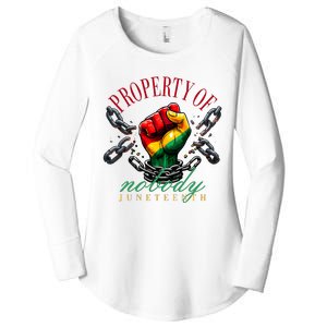 Juneteenth Property Of Nobody Women's Perfect Tri Tunic Long Sleeve Shirt