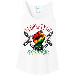 Juneteenth Property Of Nobody Ladies Essential Tank