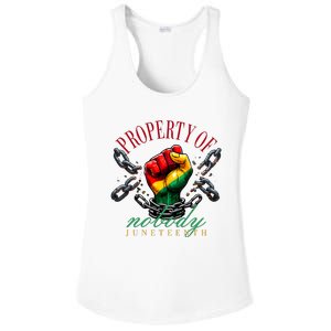 Juneteenth Property Of Nobody Ladies PosiCharge Competitor Racerback Tank