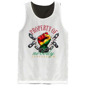 Juneteenth Property Of Nobody Mesh Reversible Basketball Jersey Tank