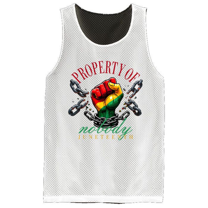 Juneteenth Property Of Nobody Mesh Reversible Basketball Jersey Tank