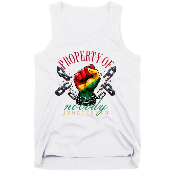 Juneteenth Property Of Nobody Tank Top