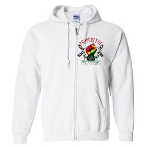 Juneteenth Property Of Nobody Full Zip Hoodie