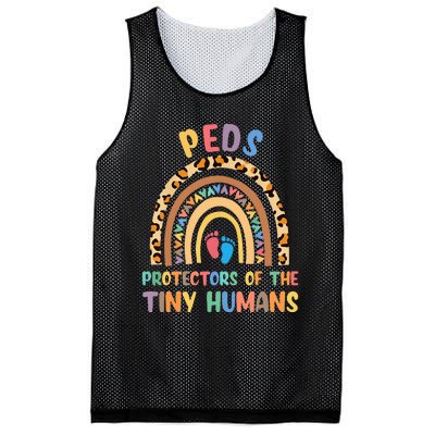 J8w0 Peds Protectors Of Tiny Humans Rainbow Pediatrics Nurse Mesh Reversible Basketball Jersey Tank