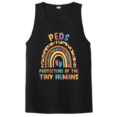 J8w0 Peds Protectors Of Tiny Humans Rainbow Pediatrics Nurse PosiCharge Competitor Tank