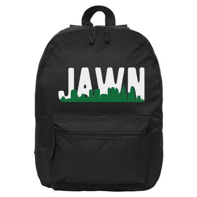 Jawn Philadelphia Pride Slang City Skyline Local Love 16 in Basic Backpack