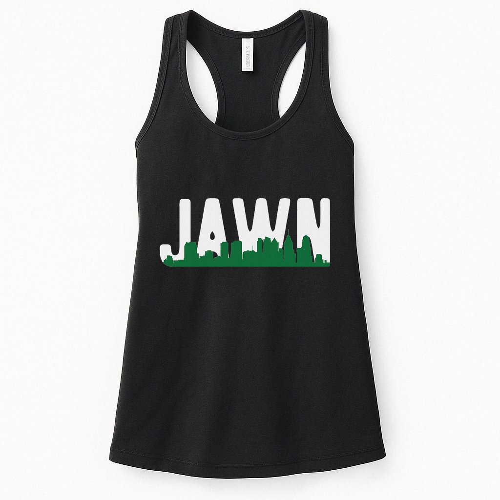 Jawn Philadelphia Pride Slang City Skyline Local Love Womens Tank Top