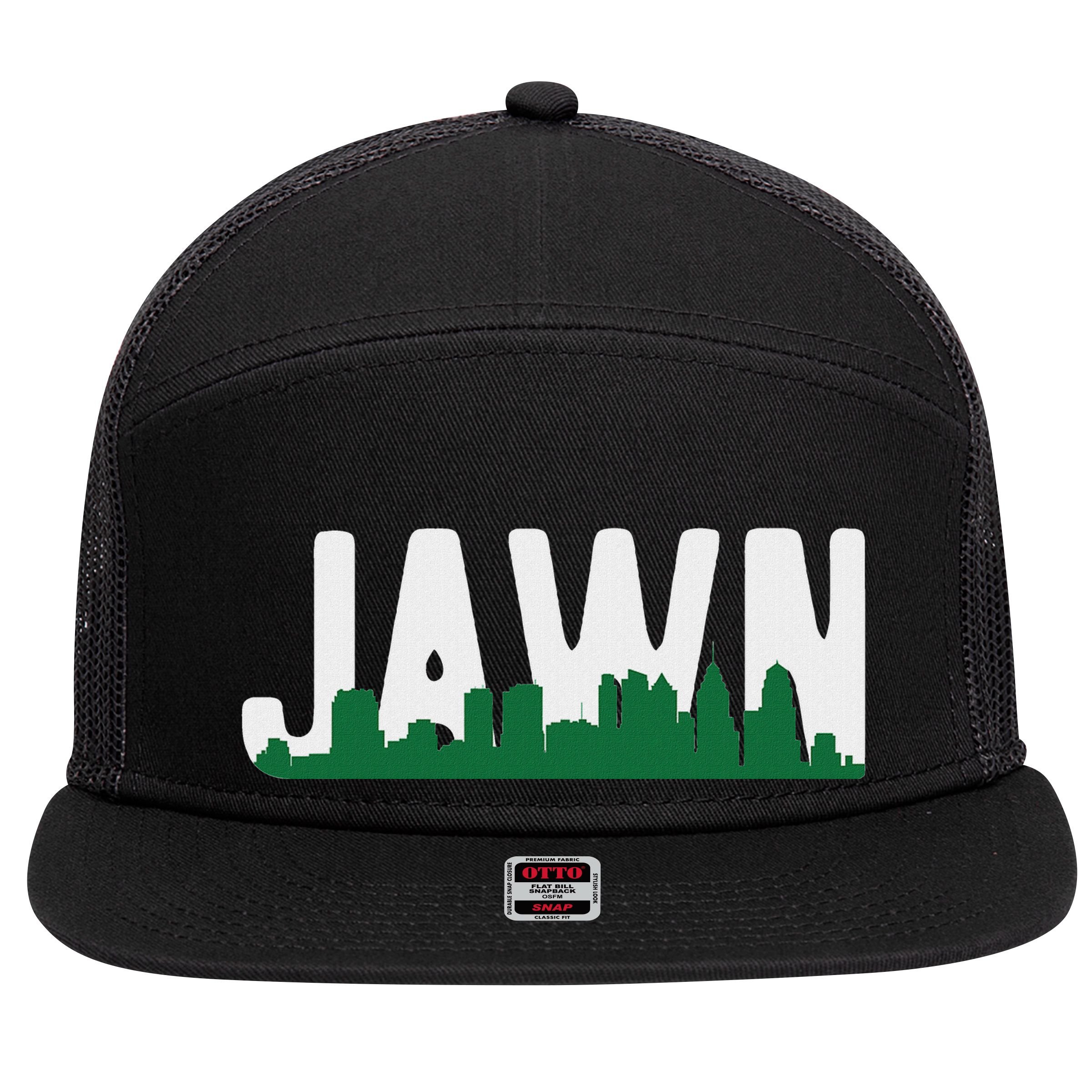 Jawn Philadelphia Pride Slang City Skyline Local Love 7 Panel Mesh Trucker Snapback Hat