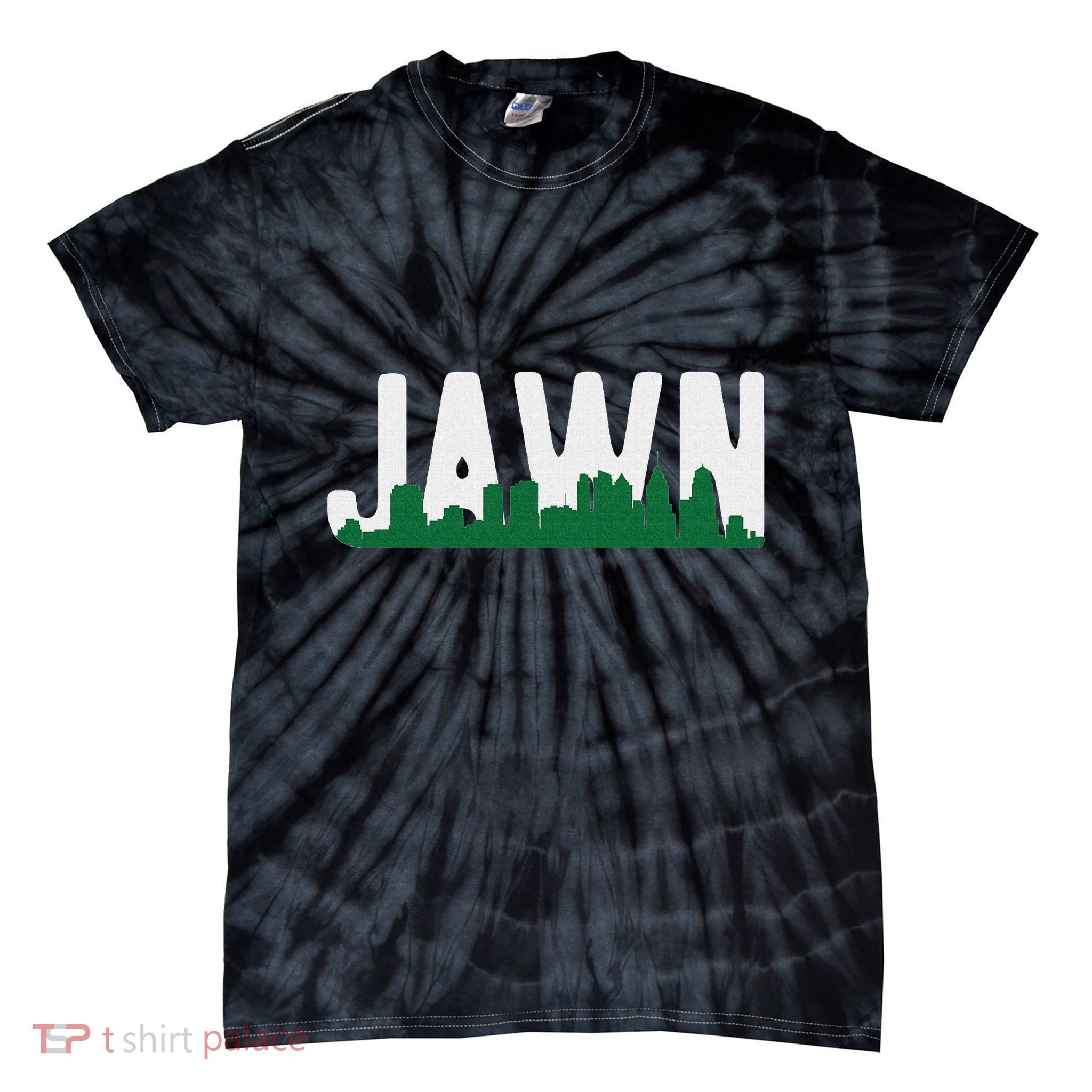 Jawn Philadelphia Pride Slang City Skyline Local Love Tie-Dye T-Shirt