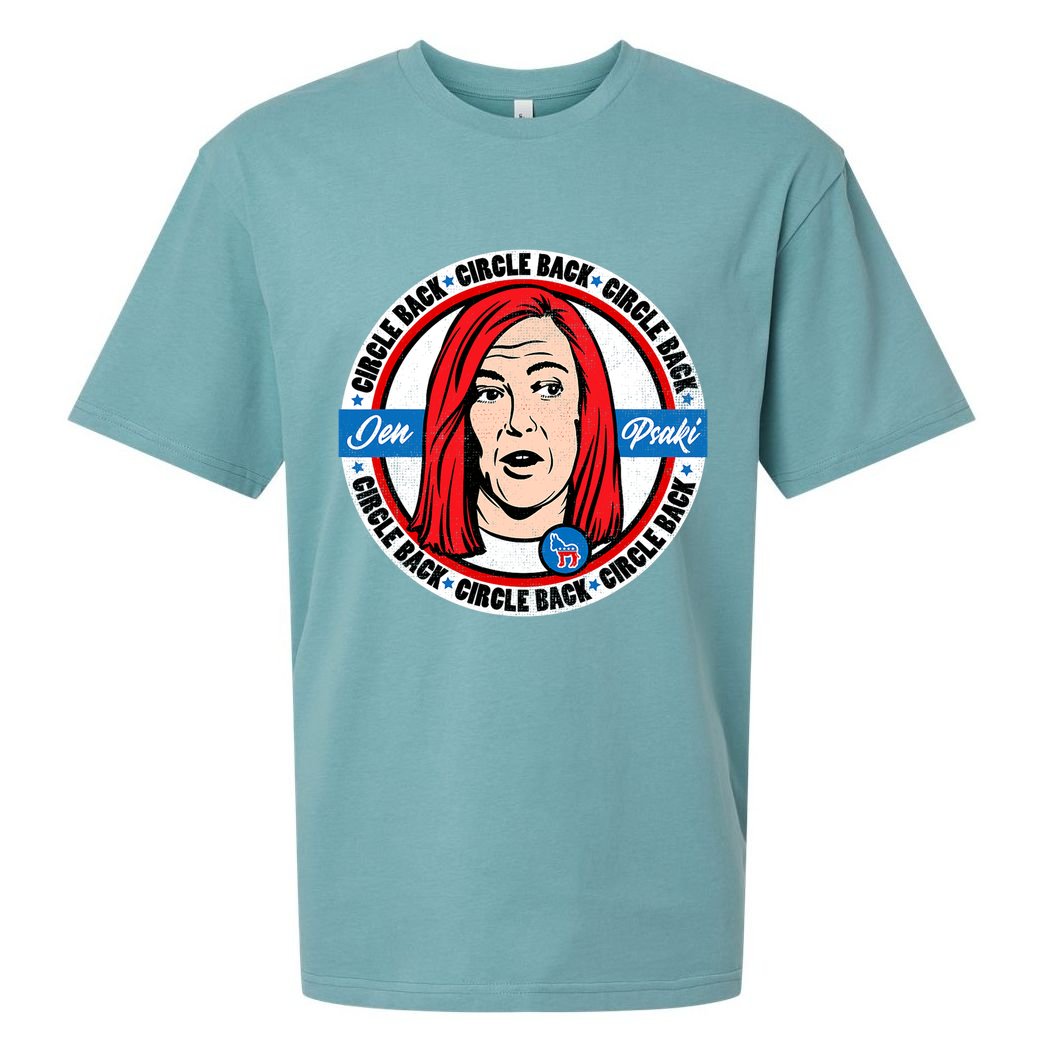 Jen Psaki Press Secretary Funny Sueded Cloud Jersey T-Shirt
