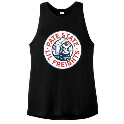 Josh Pate Pate State Lil Freights Ladies PosiCharge Tri-Blend Wicking Tank