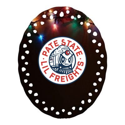 Josh Pate Pate State Lil Freights Ceramic Oval Ornament