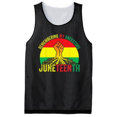 Juneteenth Pride Remembering My Ancestors Black Freedom Mesh Reversible Basketball Jersey Tank