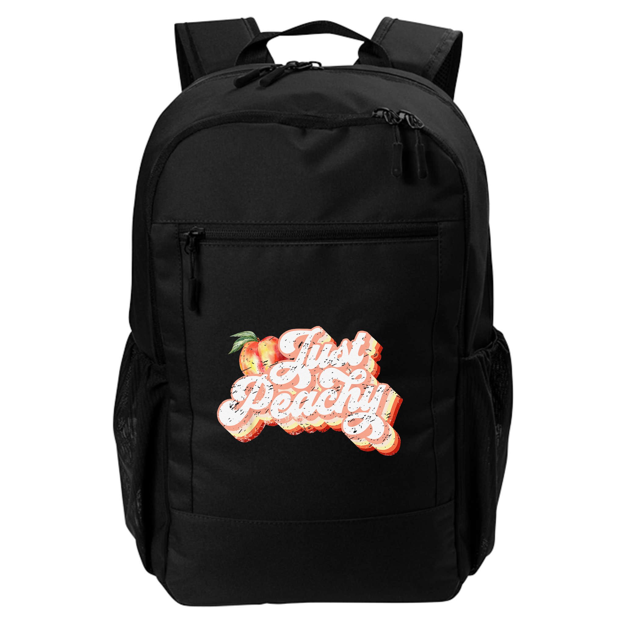 Just Peachy Retro 70s Georgia Peaches Summer Fruit Backpack