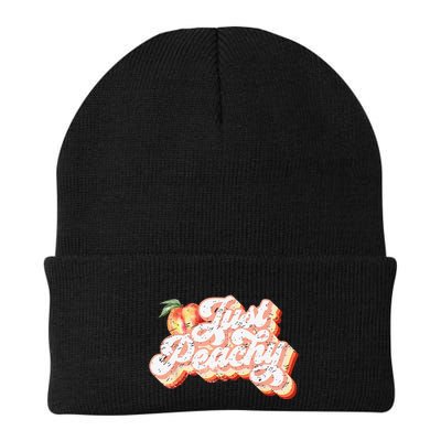 Just Peachy Retro 70s Georgia Peaches Summer Fruit Beanie