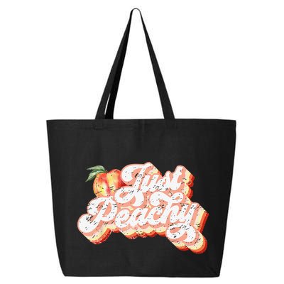 Just Peachy Retro 70s Georgia Peaches Summer Fruit 25L Jumbo Tote