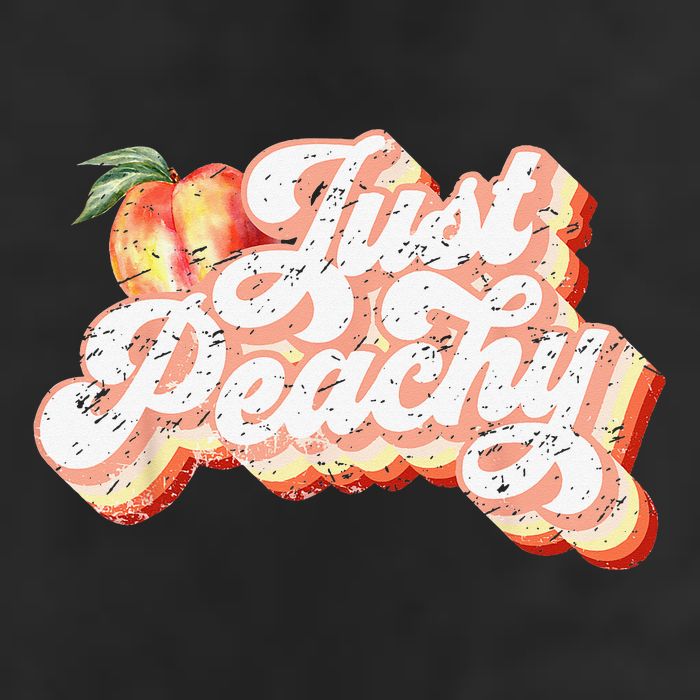 Just Peachy Retro 70s Georgia Peaches Summer Fruit 25L Jumbo Tote