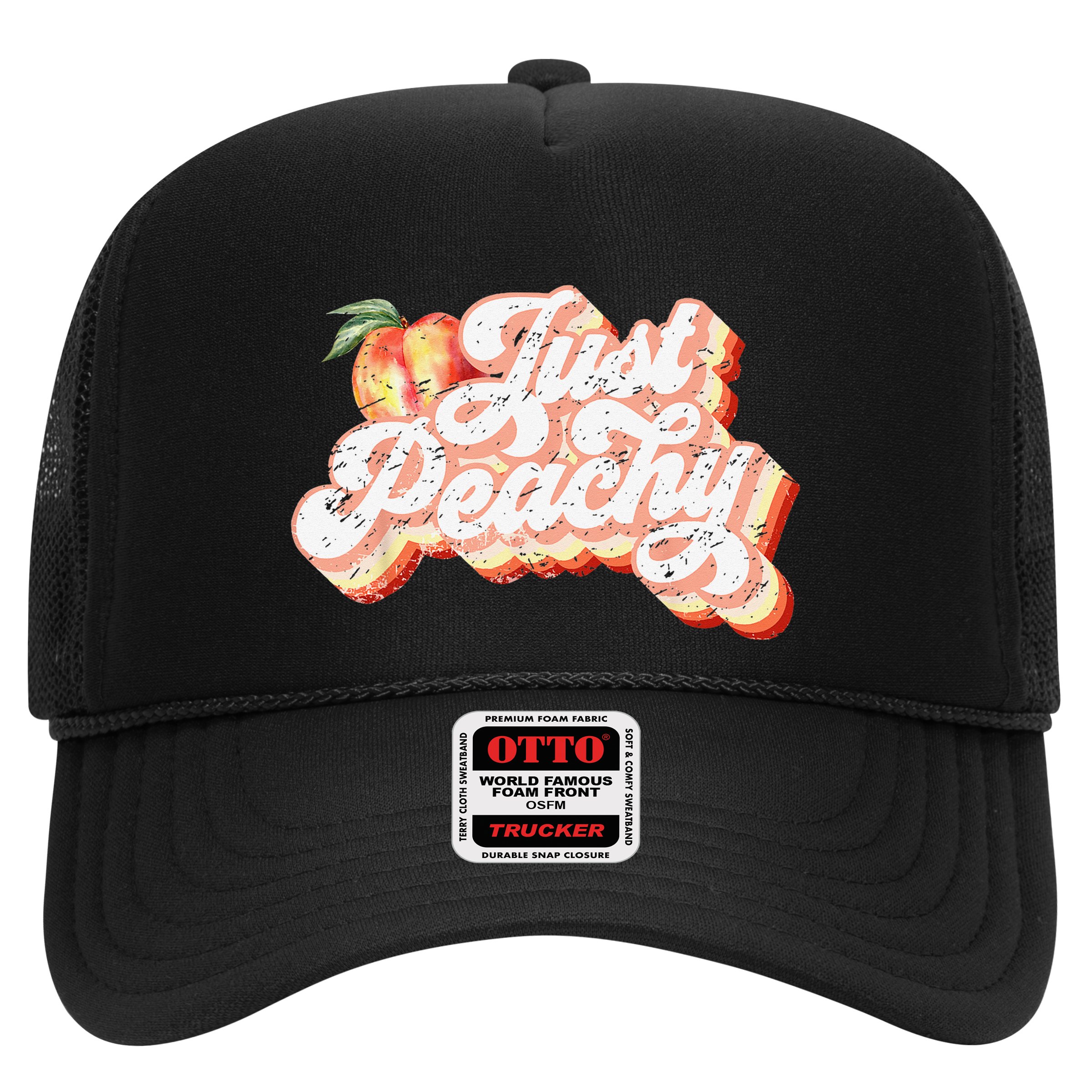 Just Peachy Retro 70s Georgia Peaches Summer Fruit Hat