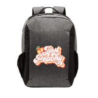 Just Peachy Retro 70s Georgia Peaches Summer Fruit Vector Backpack