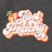 Just Peachy Retro 70s Georgia Peaches Summer Fruit Vector Backpack