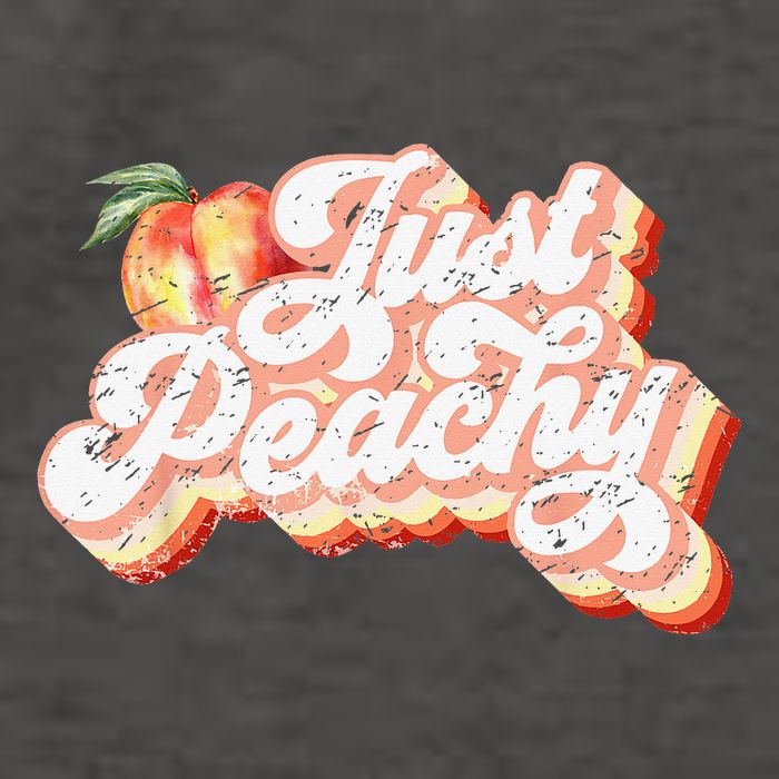 Just Peachy Retro 70s Georgia Peaches Summer Fruit Vector Backpack