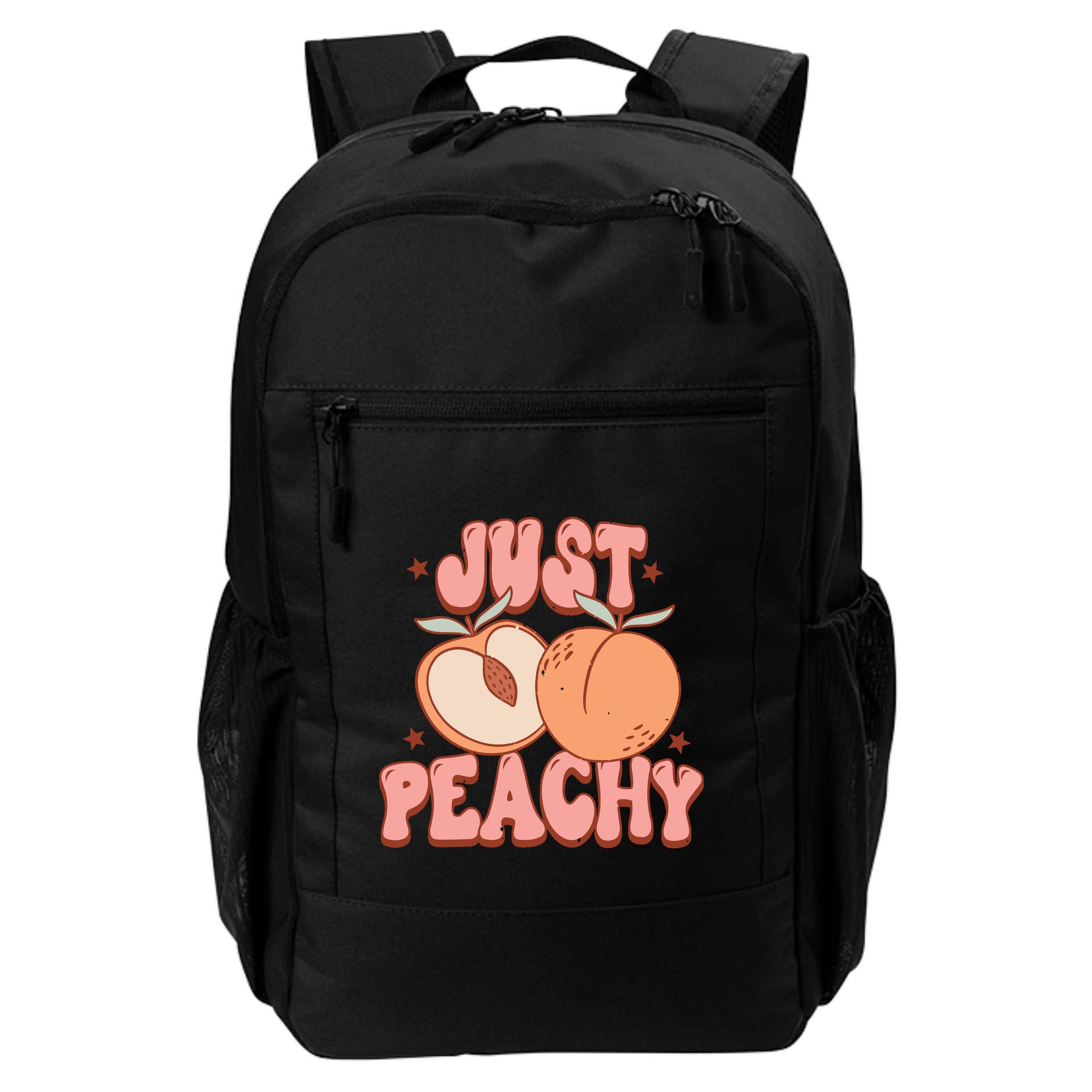 Just Peachy Retro 70s Georgia Peaches Summer Fruit Backpack