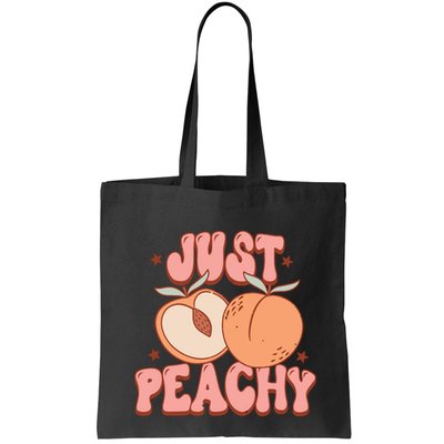 Just Peachy Retro 70s Georgia Peaches Summer Fruit Bag