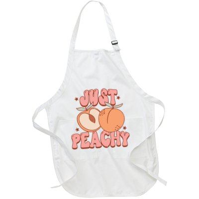 Just Peachy Retro 70s Georgia Peaches Summer Fruit Apron