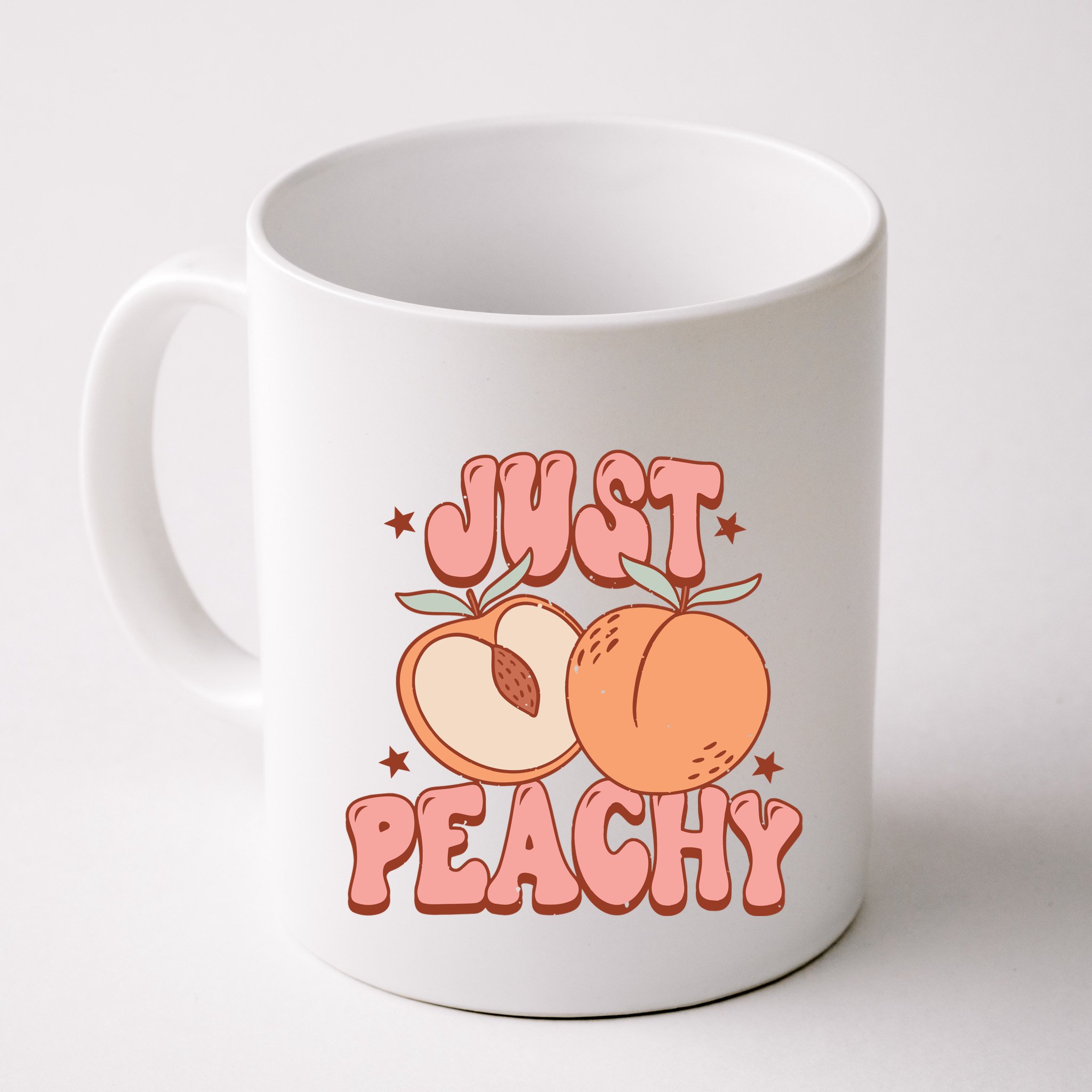 Just Peachy Retro 70s Georgia Peaches Summer Fruit Mug