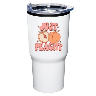 Just Peachy Retro 70s Georgia Peaches Summer Fruit Tumbler