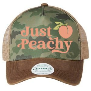 Just Peachy Retro 70s Georgia Peaches Summer Fruit Legacy Tie Dye Trucker Hat