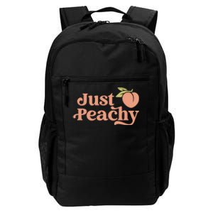 Just Peachy Retro 70s Georgia Peaches Summer Fruit Daily Commute Backpack