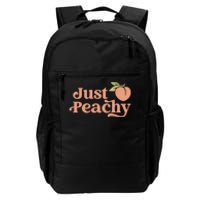 Just Peachy Retro 70s Georgia Peaches Summer Fruit Daily Commute Backpack