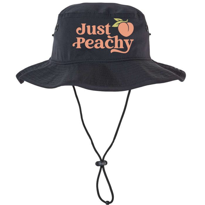 Just Peachy Retro 70s Georgia Peaches Summer Fruit Legacy Cool Fit Booney Bucket Hat