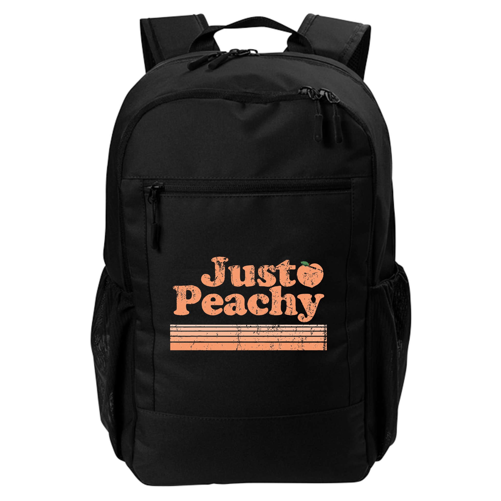 Just Peachy Retro 70s Georgia Peaches Summer Fruit Backpack