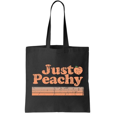 Just Peachy Retro 70s Georgia Peaches Summer Fruit Bag