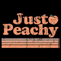 Just Peachy Retro 70s Georgia Peaches Summer Fruit Zip Tote Bag